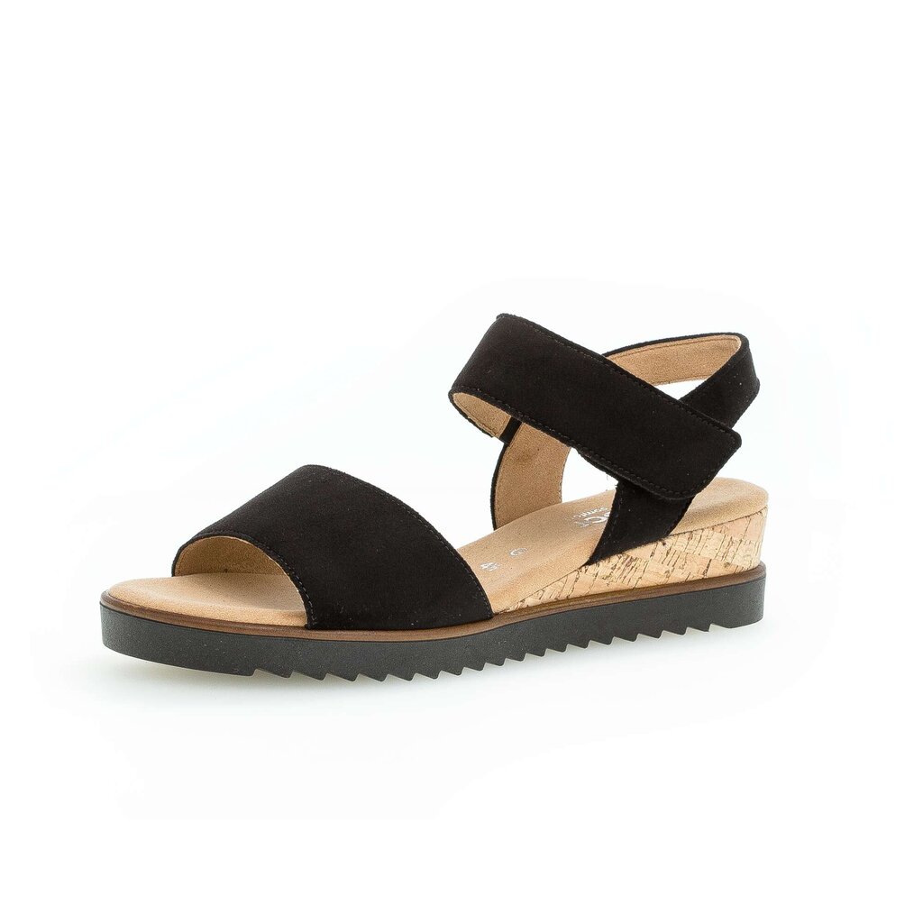 Gabor comfort Keilsandalette schwarz