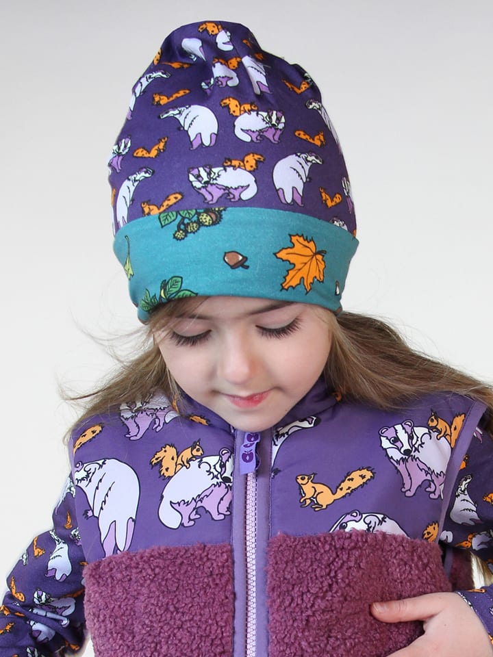 Småfolk Wendemütze in Lila/ Bunt günstig kaufen