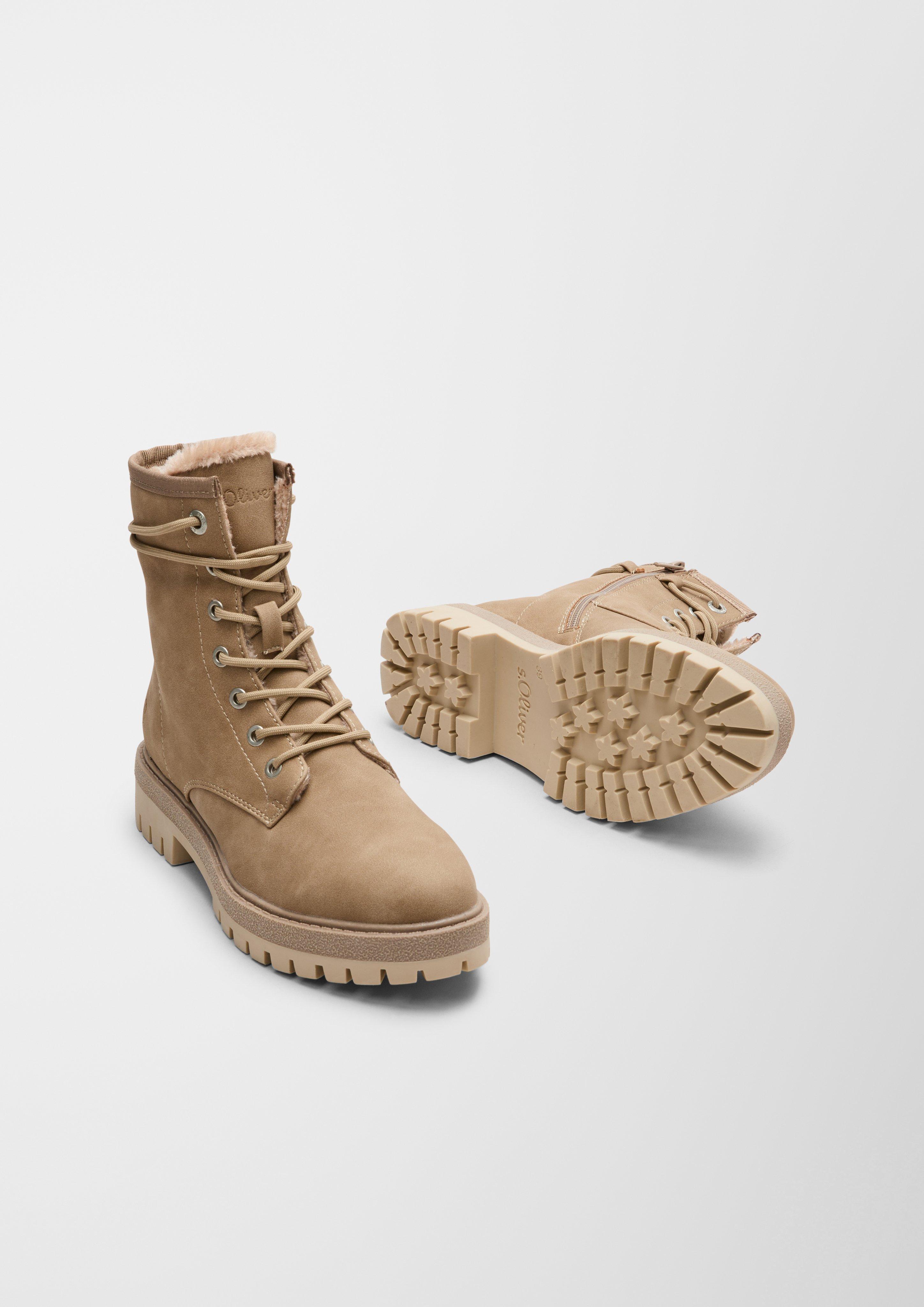 Gefütterte Boots aus Lederimitat  6006578-440
