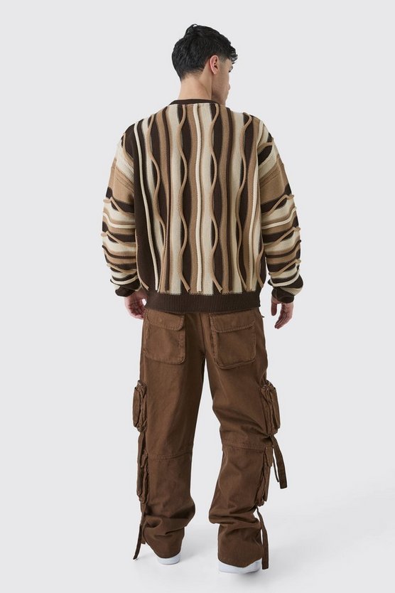 Oversize Jacquard-Pullover