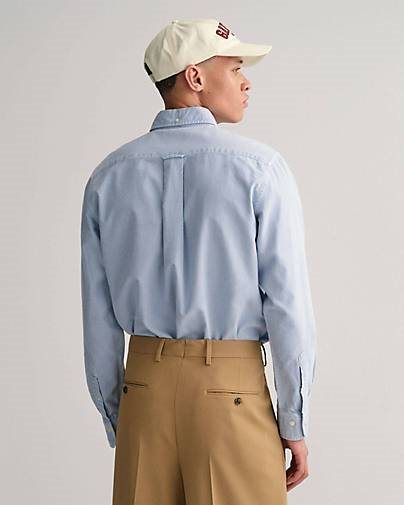 GANT Herren Hemd aus Baumwolle BRUSHED OXFORD SHIRT Regular Fit Langarm