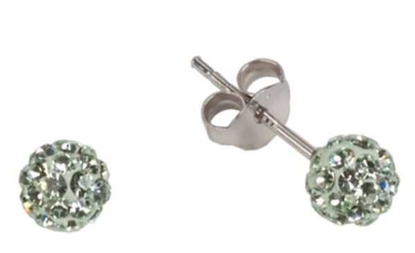 Impala Kugel 5 mm chrysolite Ohrstecker