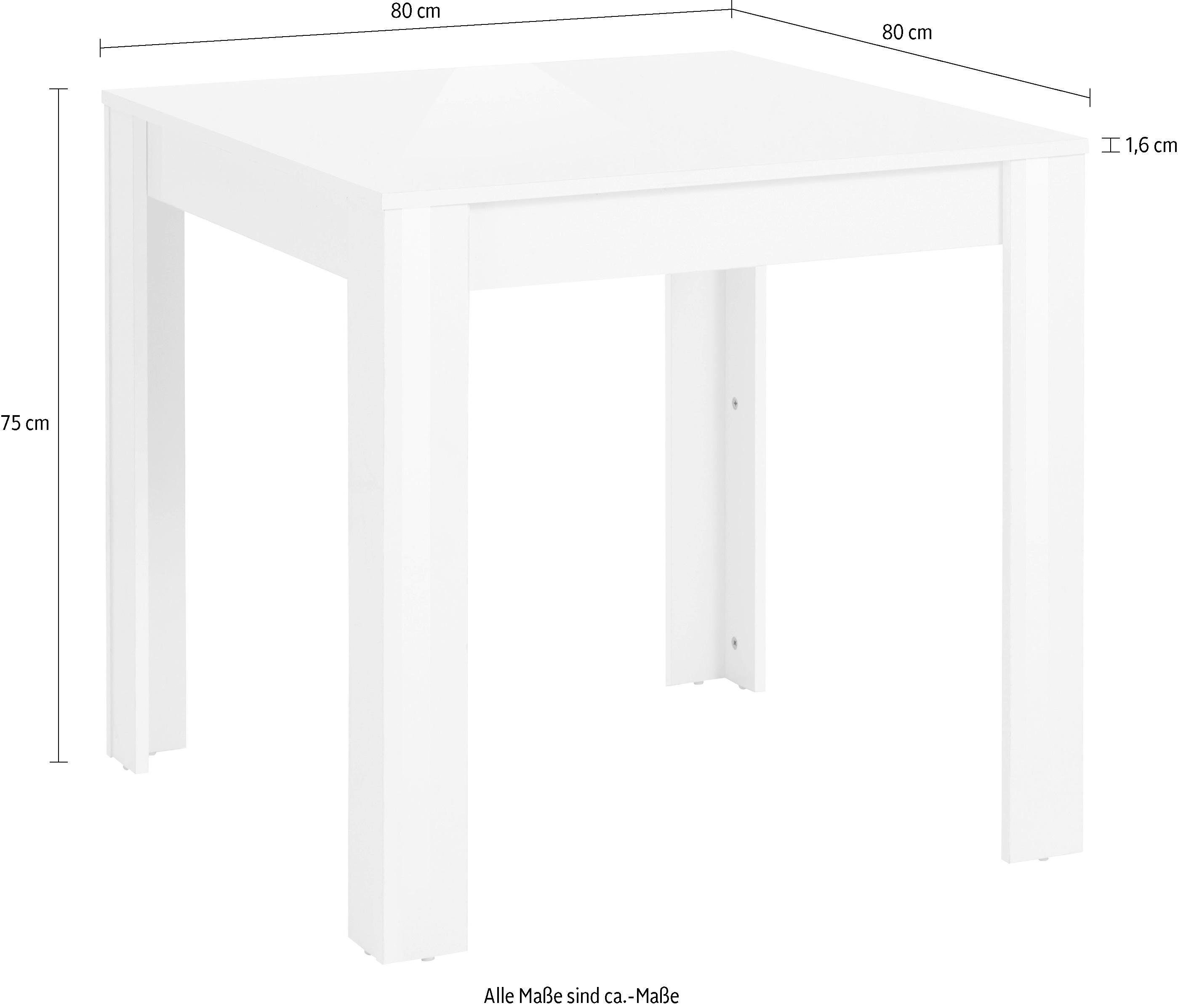 INOSIGN Esstisch, Breite 80 oder 120 cm