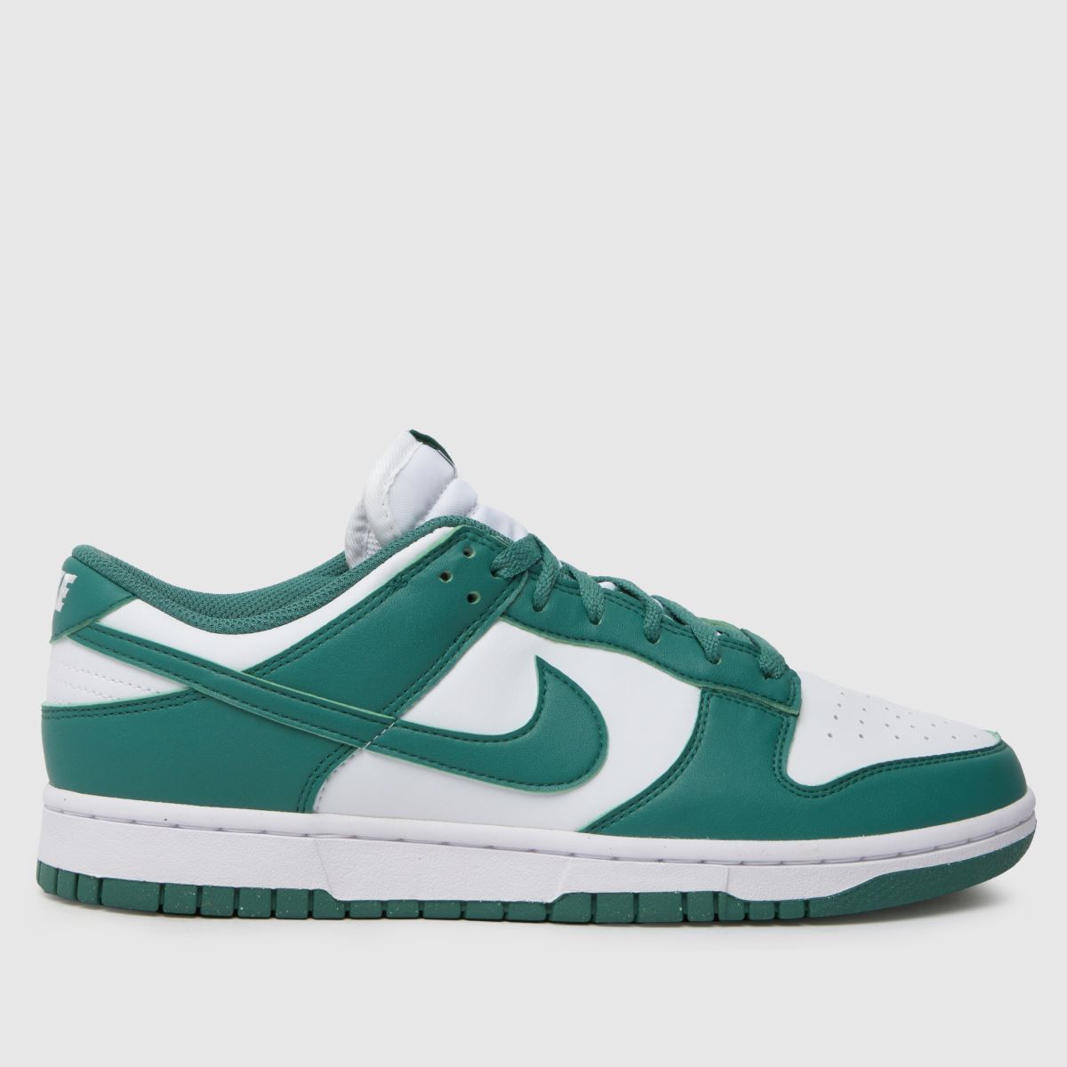 Nike Dunk Low-sneakers i vitt och grönt
