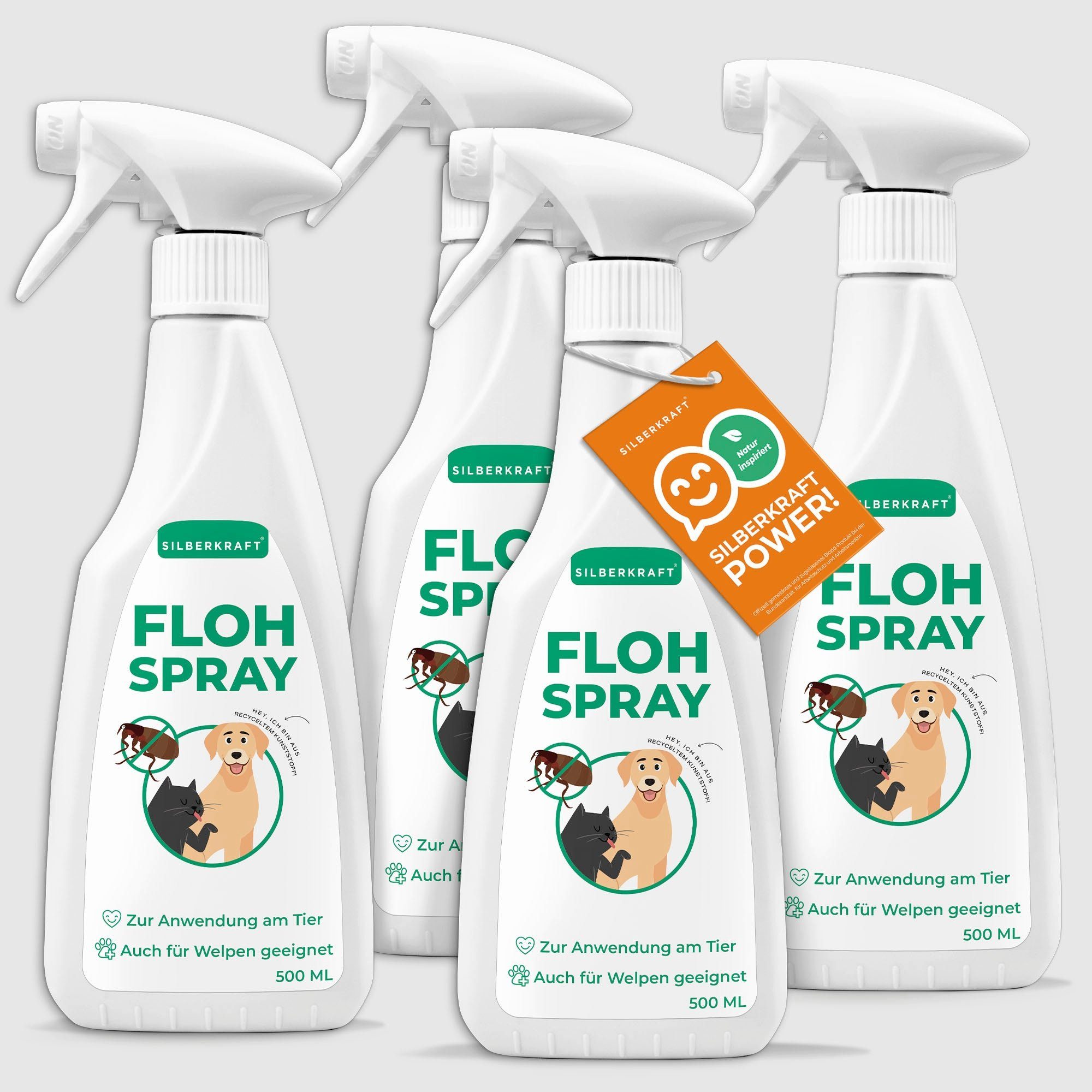 Silberkraft Insektenspray Flohspray Hunde & Katzen, 500 ml, 1-St.