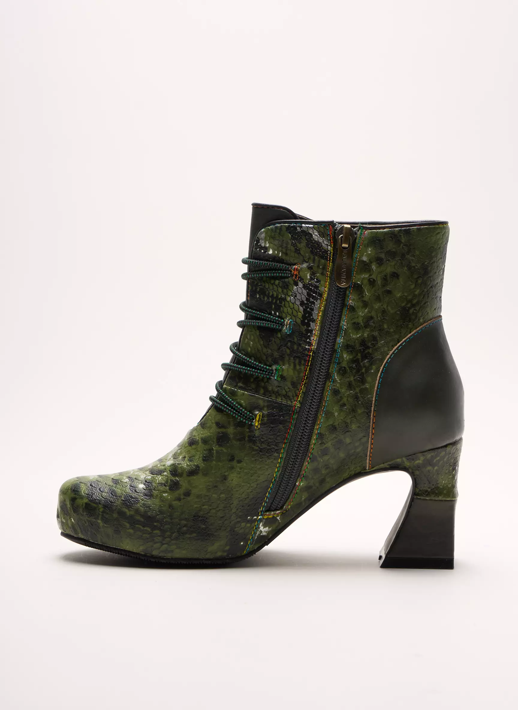 Laura Vita Bottines Femme couleur vert