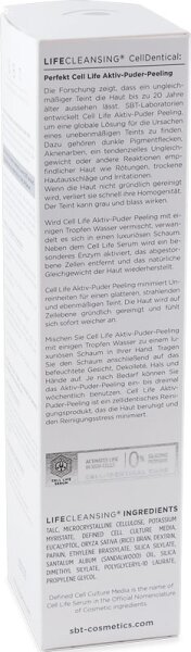 SBT Lifecleansing Celldentical Cell Life Peeling Gesichtspeeling