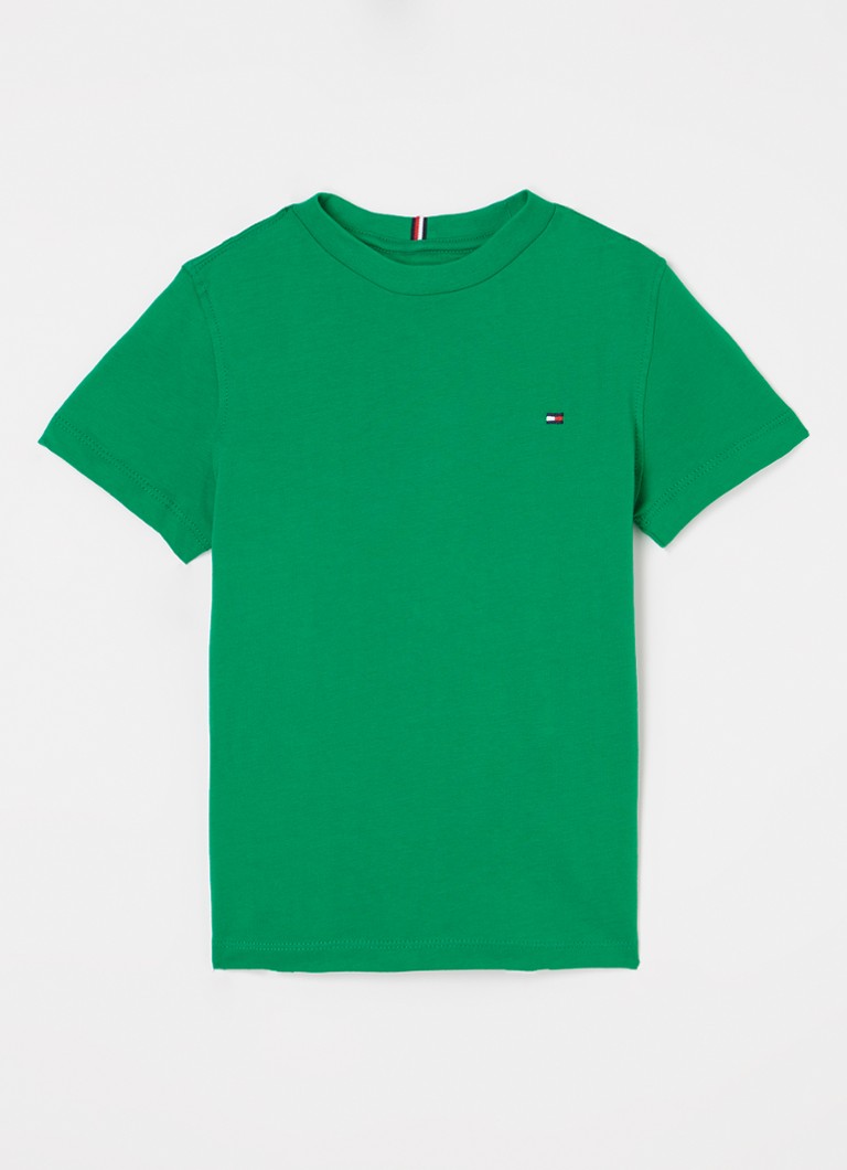 Tricou Tommy Hilfiger simplu cu logo brodat