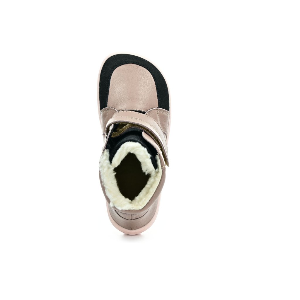 Baby Bare Febo Winter Rosa Brown (mit Membran/Asfaltico) Barfußstiefeletten
