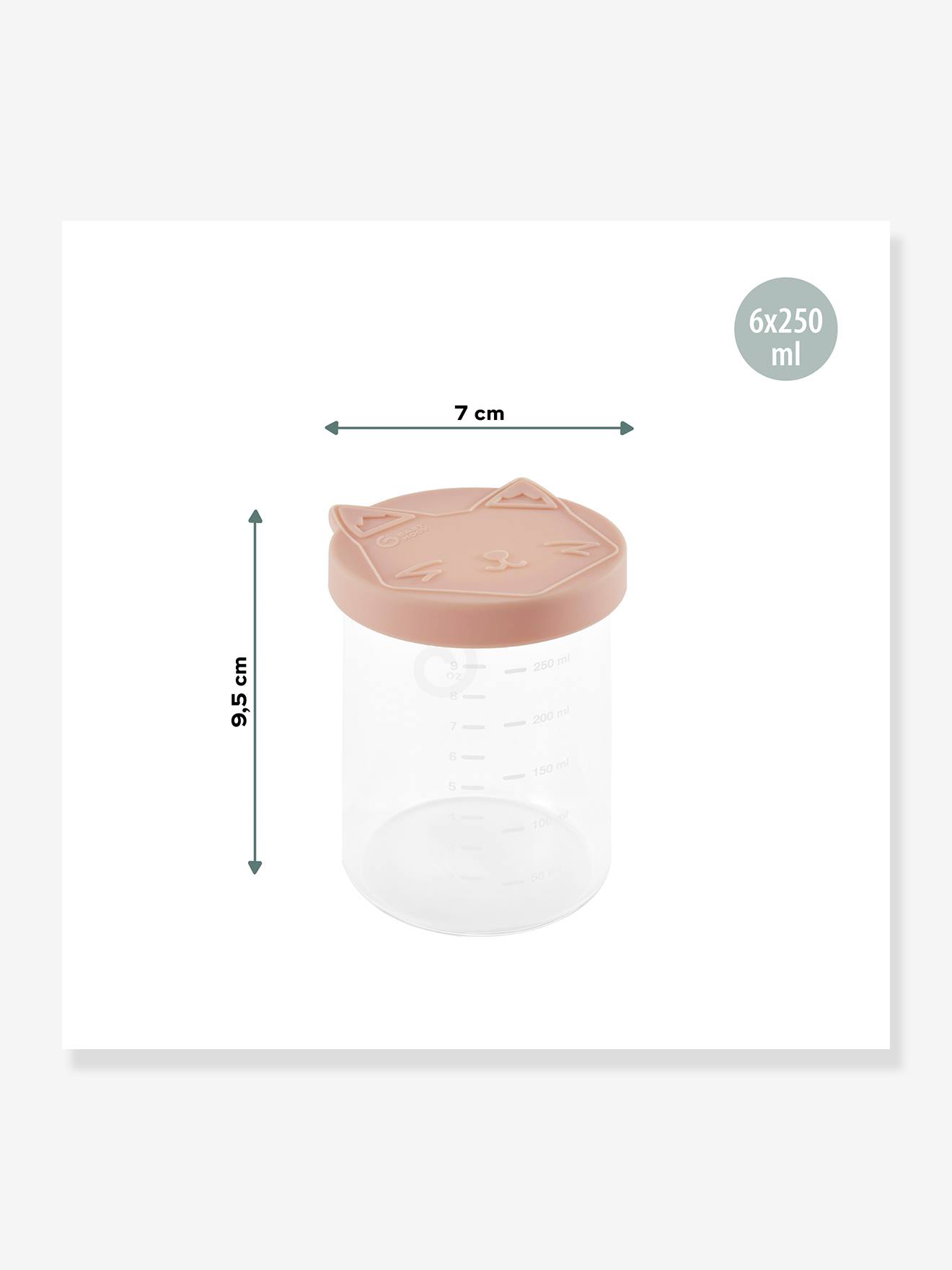 Babymoov 6 Breigläser ISY BOWLS BABYMOOV 250 ml - blau