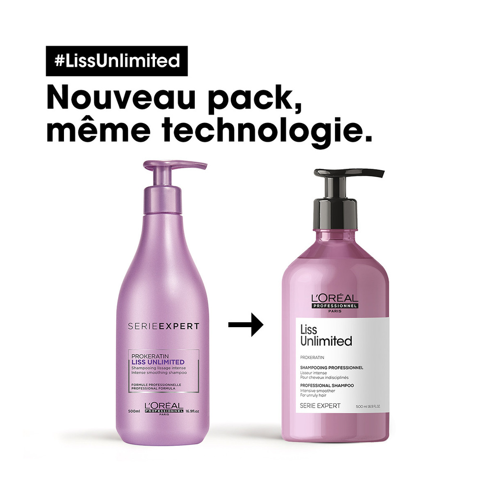 L'Oréal Professionnel Série Expert Liss Unlimited Shampoing pour cheveux indisciplinés oulissés
