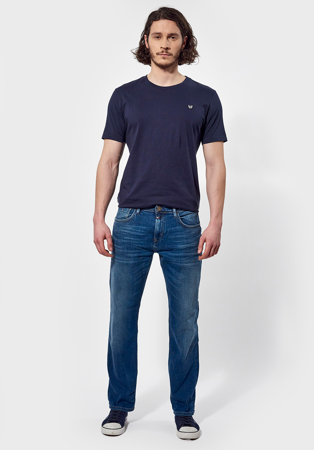 DILAA  Jean régular Homme bleu délavé