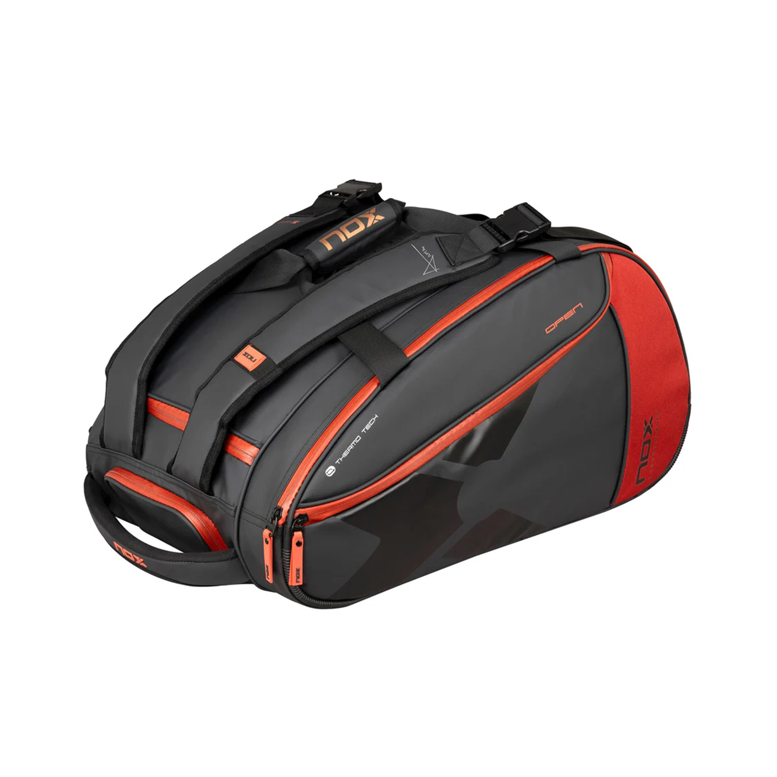 Open Series Padelschlägertasche - Schwarz, Orange