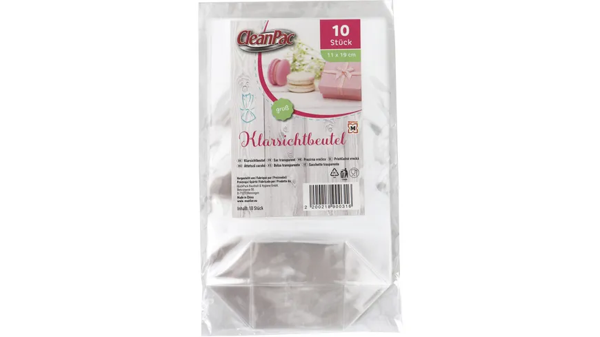CleanPac Klarsichtbeutel groß