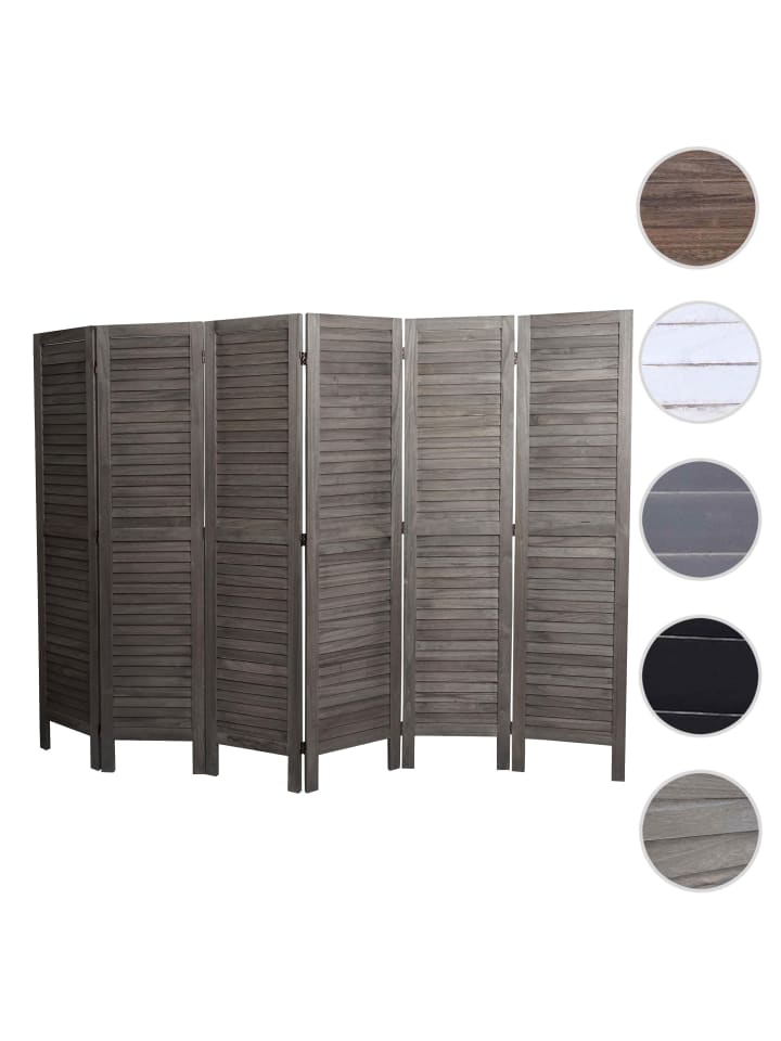MCW Paravent G30 im Shabby-Look, Grau-braun günstig kaufen onesize