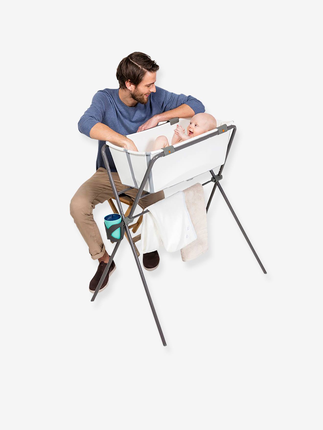 Support de bain Flexi Bath STOKKE gris