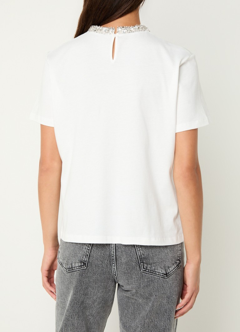 Maje T-shirt with rhinestones