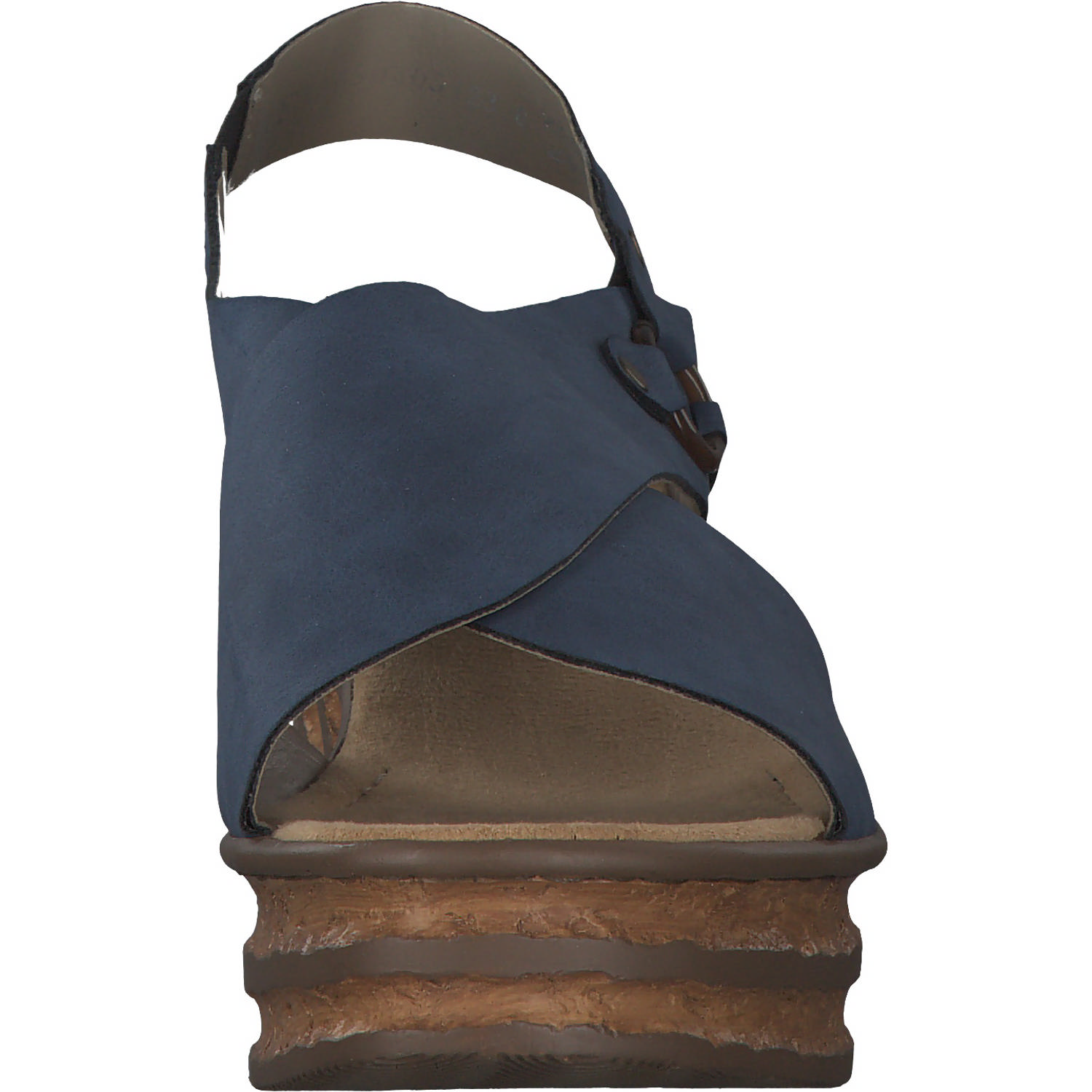 Rieker 68184, Keilsandaletten, Damen, Blau