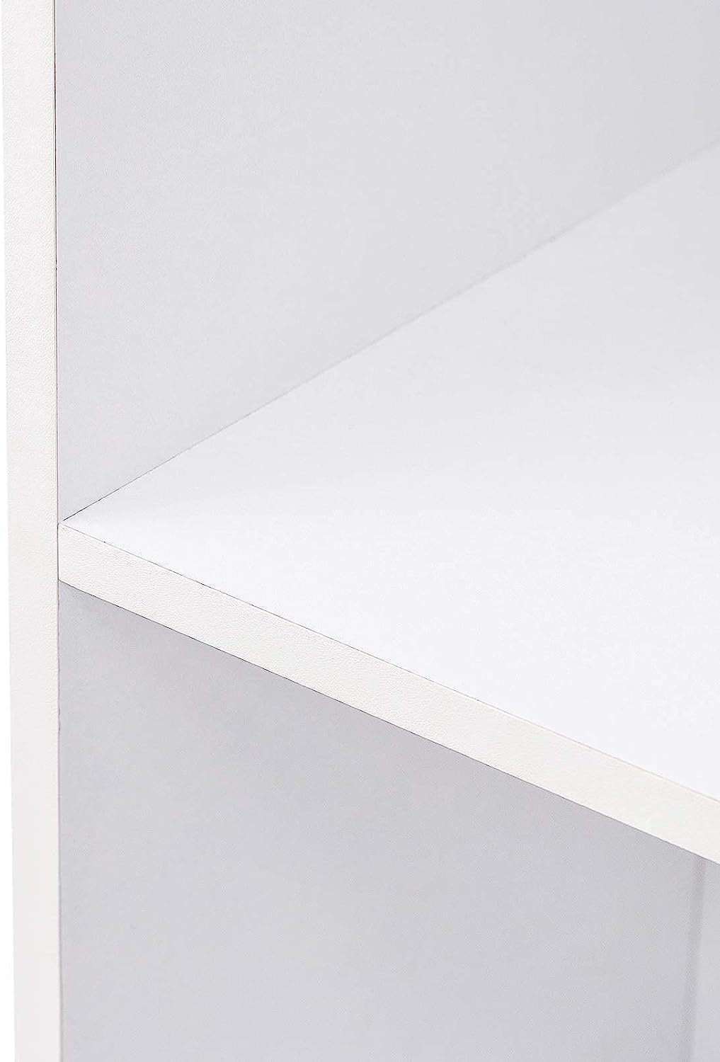 Woltu Bücherregal, 1-tlg., Bücherregal aus MDF weiß 30x24x106 cm
