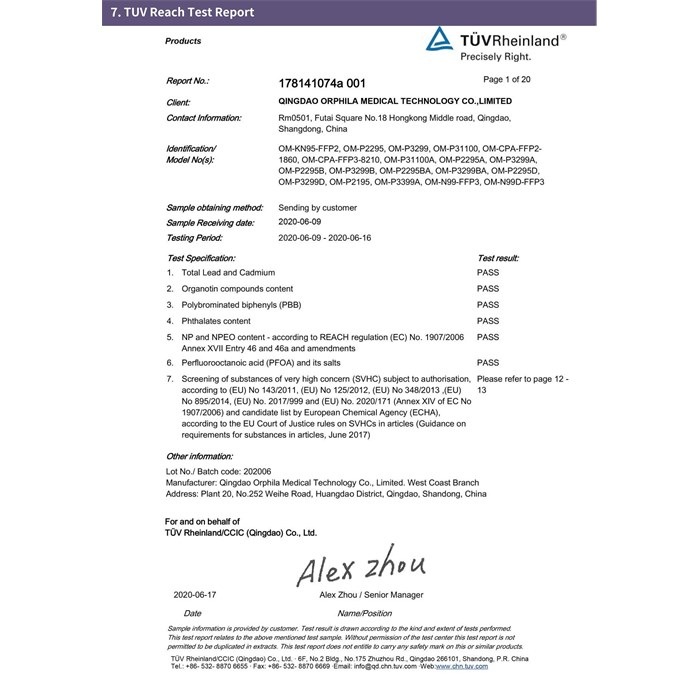FFP2 Maske TÜV geprüft und CE zertifiziert