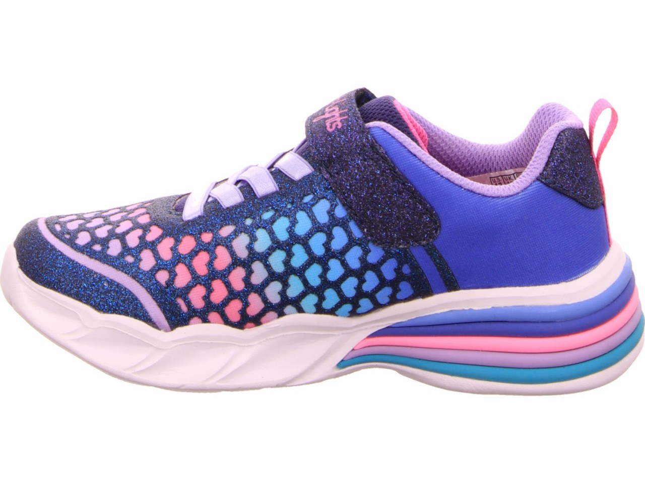 SKECHERS Freizeit Schnürer grün SWEETHEART LIGHTS LOVELY COLORS