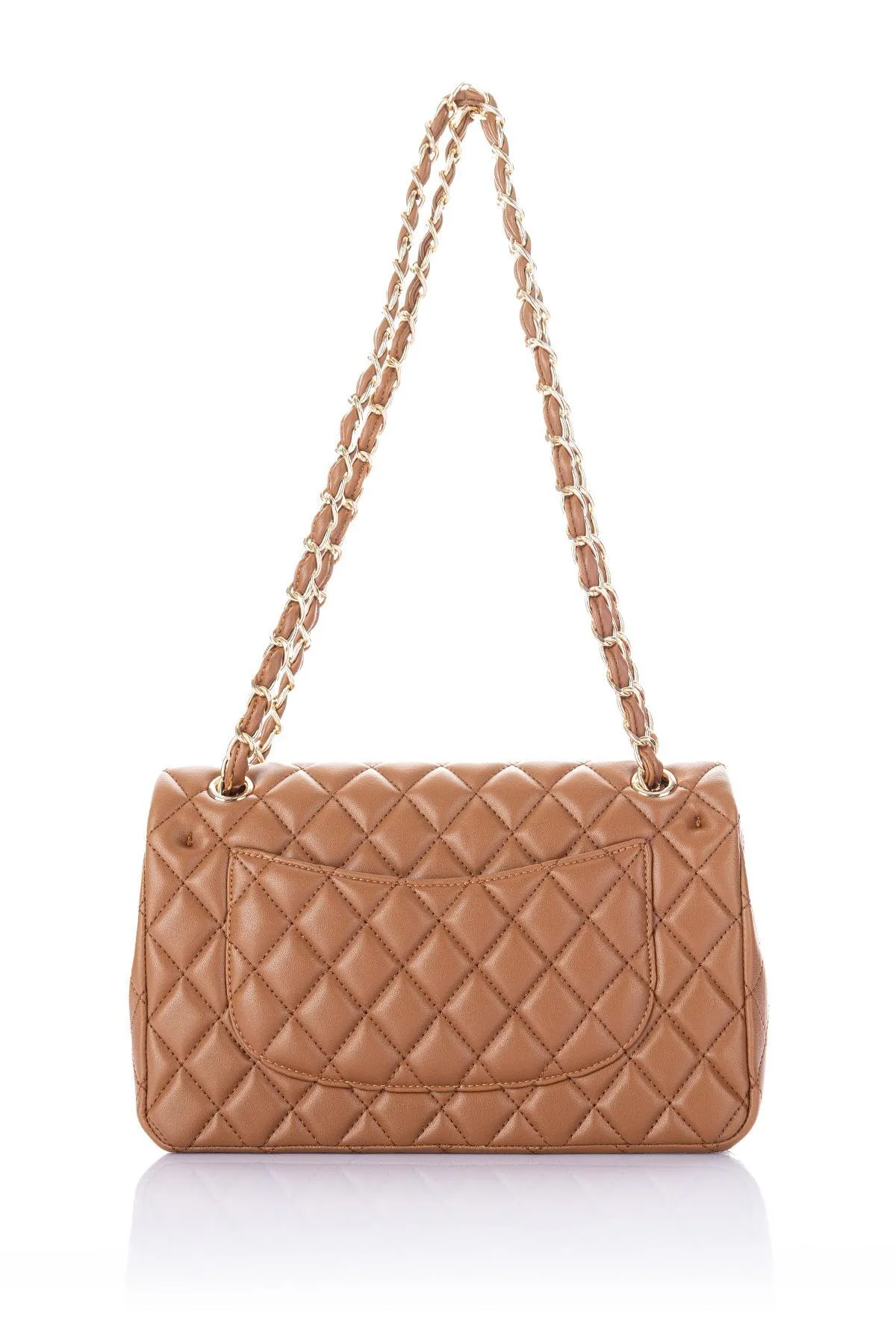 Getcho  Jadas Damen-Schultertasche und Umhängetasche mit Kettenriemen, gesteppt