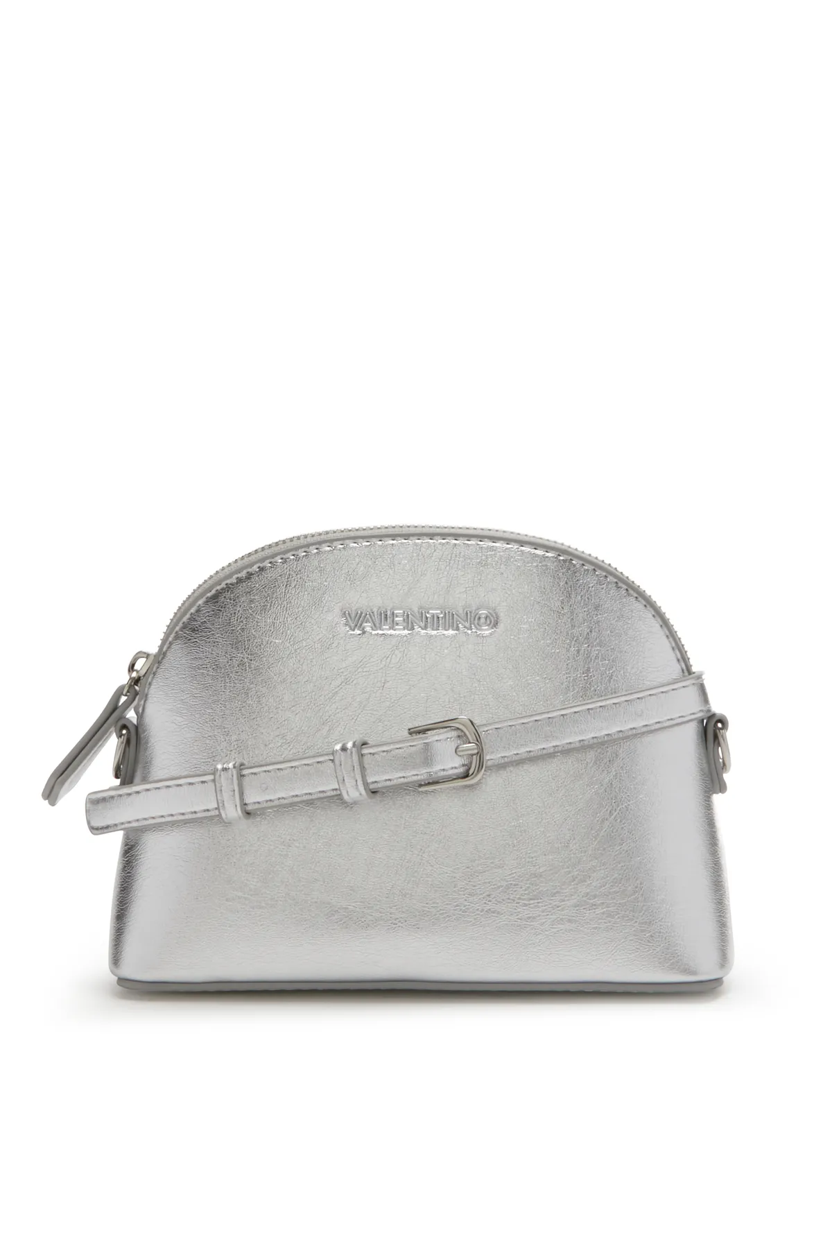 1'ASLAN  Valentino Bags Mayfair Silberfarbene Umhängetasche VBS7LS01MARGENTO