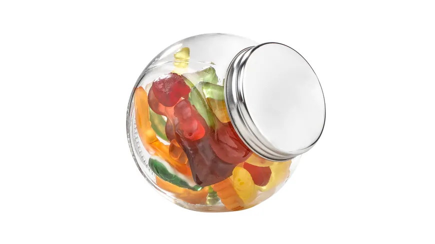 HI Bonbon-Glas mit Metalldeckel 470ml