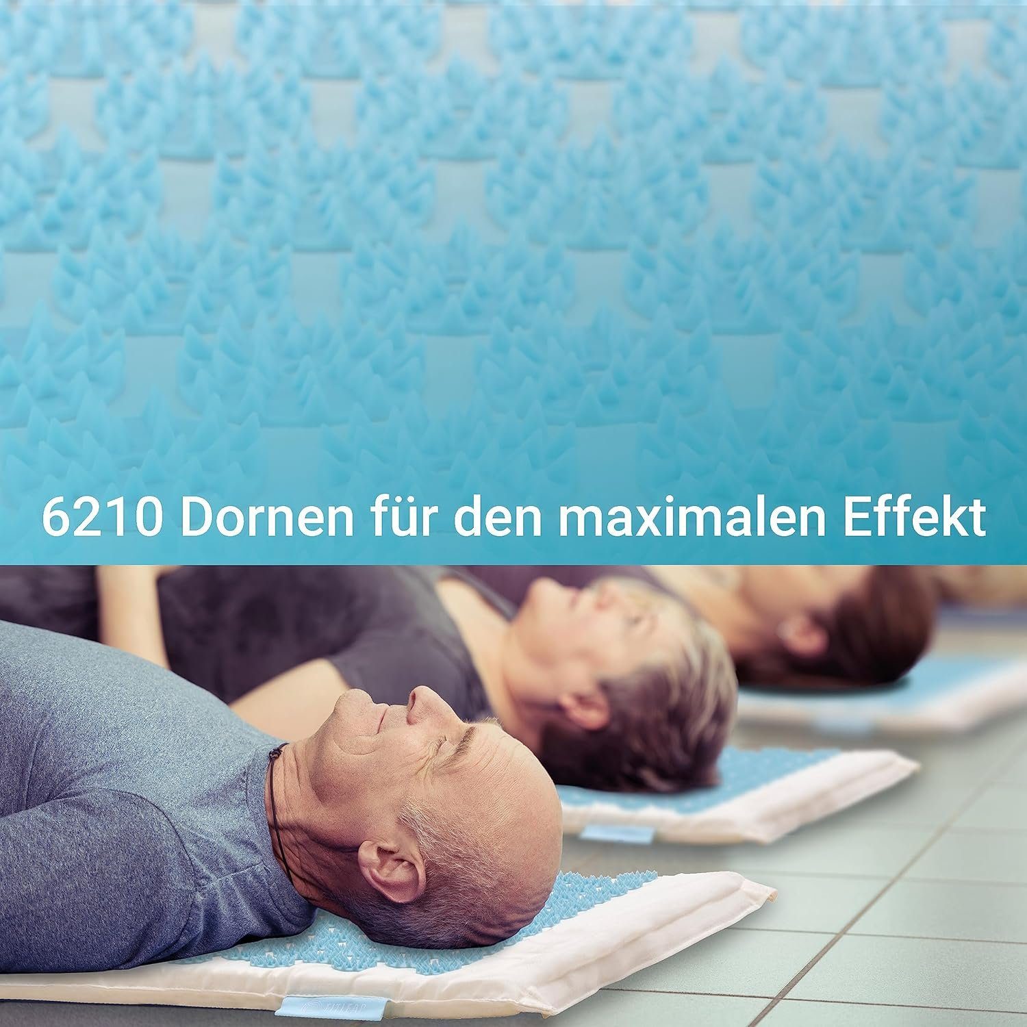 KLAMER Akupressurmatte Fitleap Akupressurmatte-Set mit Kissen, Massage-Matte zur wohltuenden…