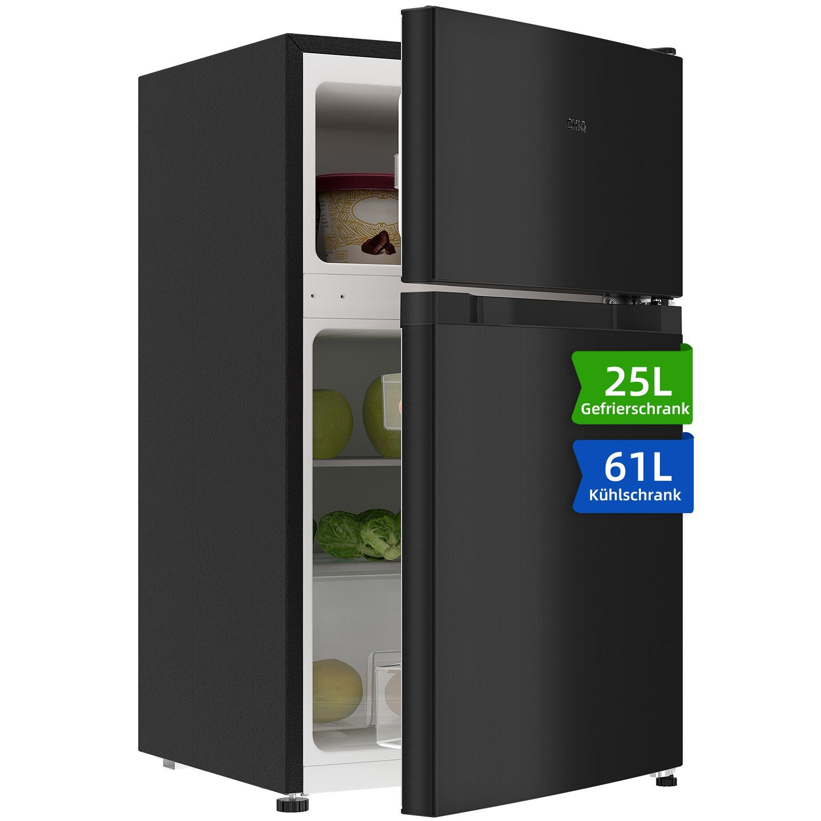 CHiQ Kühl-/Gefrierkombination FTM86L4E, 85 cm hoch, 47 cm breit, 86l,12 Jahre Garantie auf den Kompressor