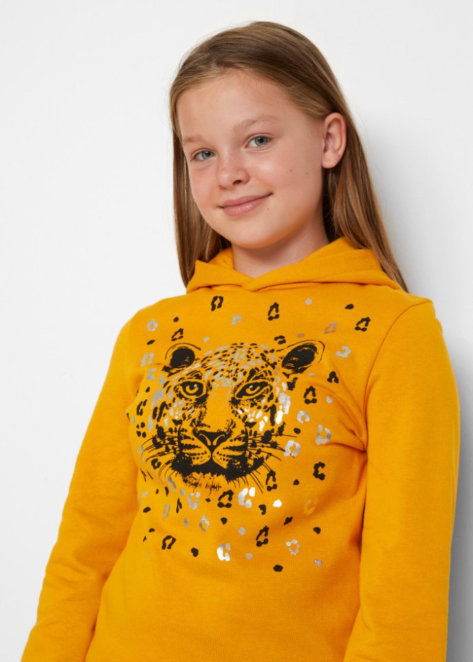 Mädchen Kapuzen-Sweatshirt aus Bio-Baumwolle