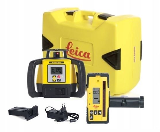 Leica 6011159 Rugby 680 Laser semiautomat pentru înclinare + tijă de măsurare 120