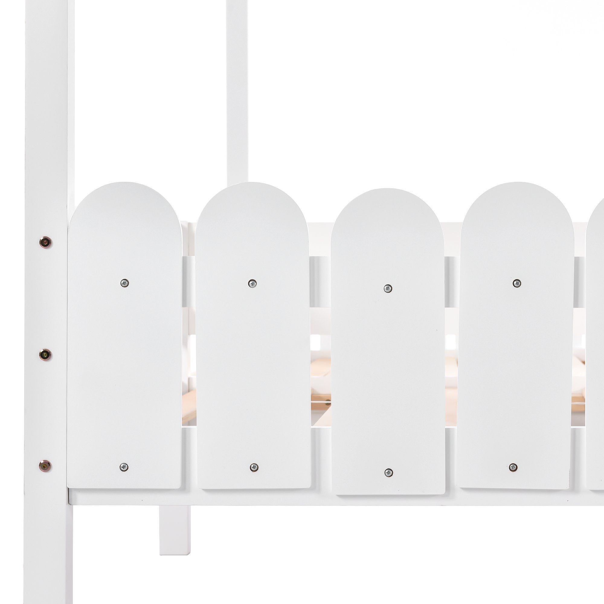 Flieks Massivholzbett, Hausbett Kinderbett Doppelbett 2 Schubladen 200x90cm
