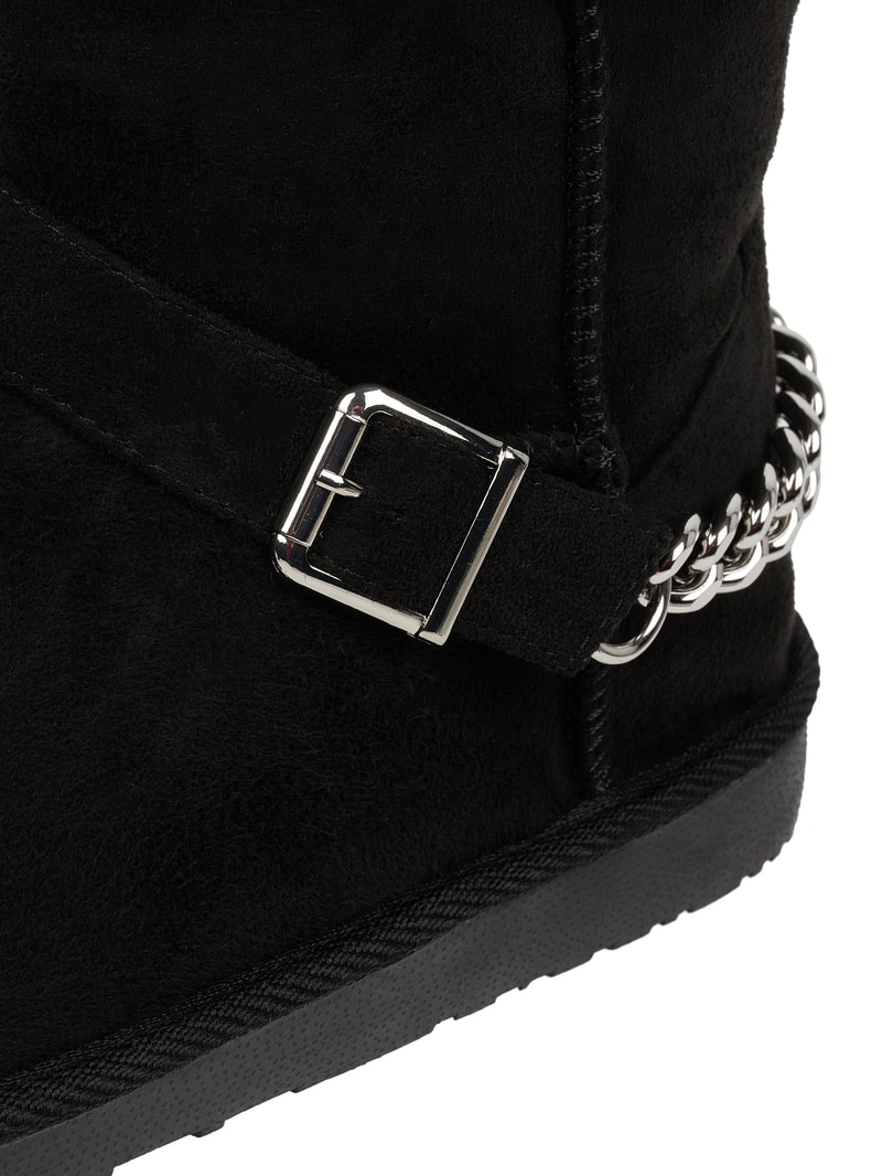 Boots in Leder-Optik Modell 'Breeze' in schwarz