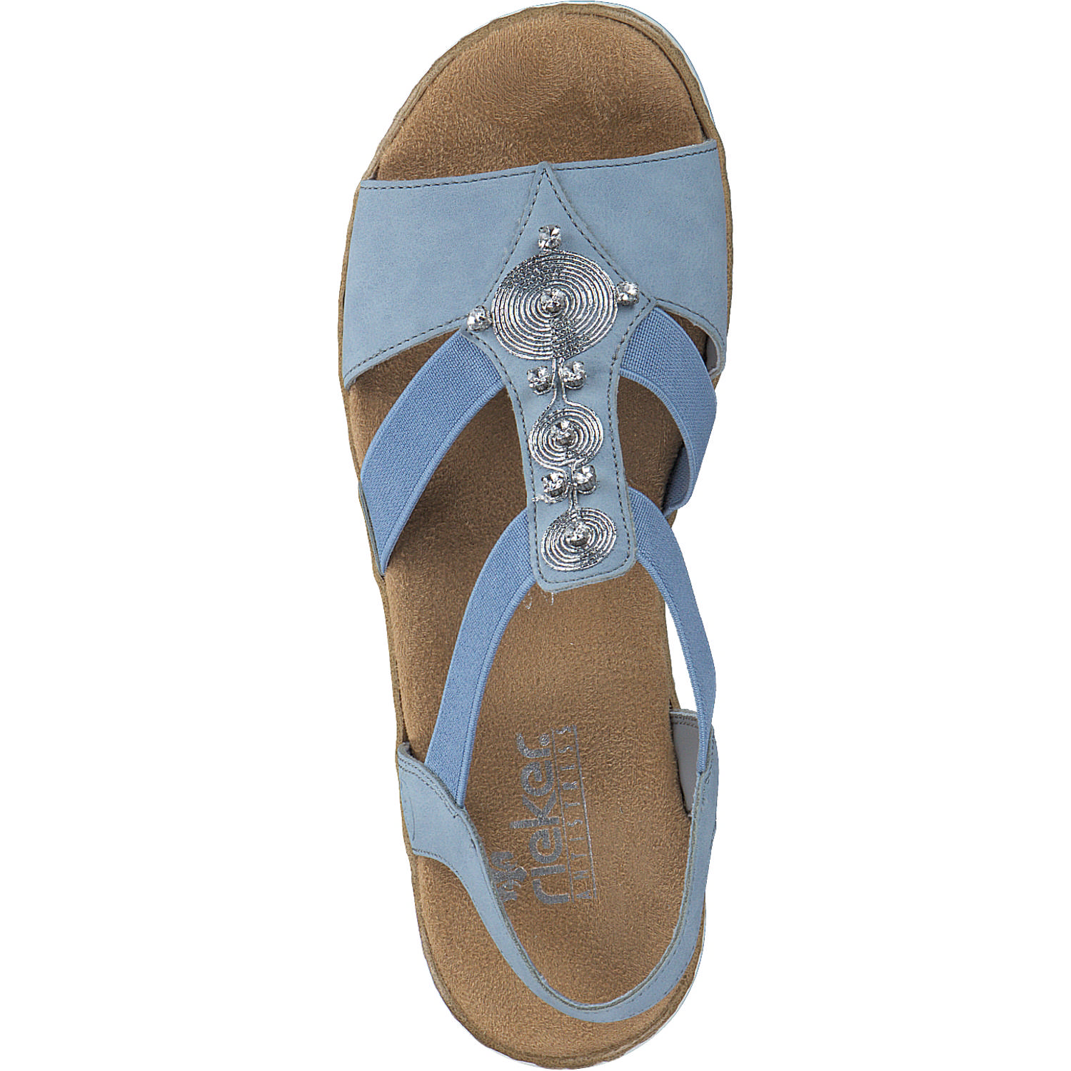 Rieker V0687, Keilsandaletten, Damen, aqua