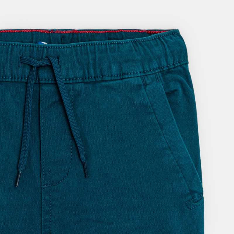 Pantalon cargo en toile bleu garçon