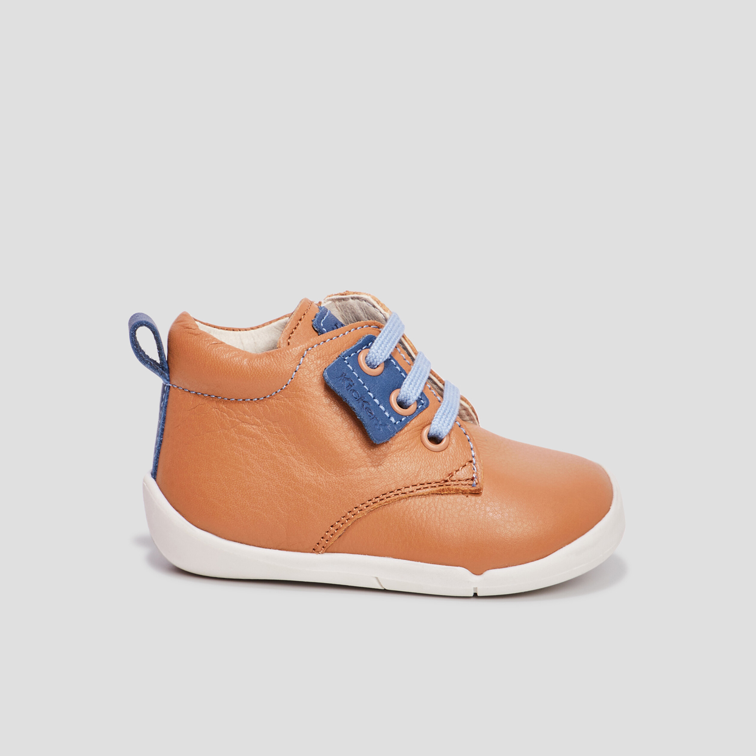 Bottillons en cuir Wazzap camel bébé garçon | La Halle