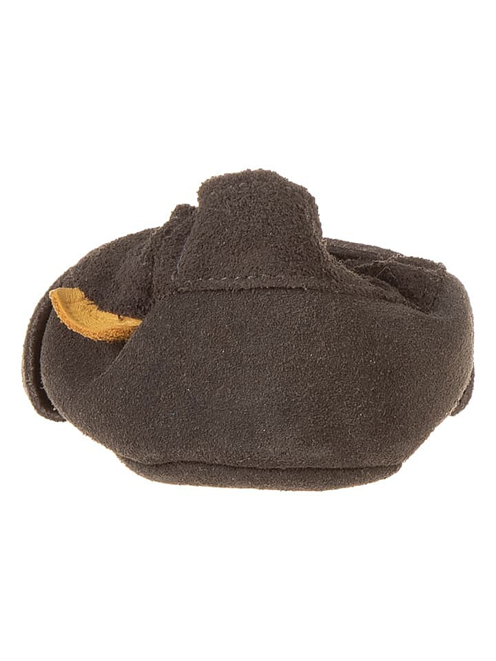 lamino Leder-Krabbelschuhe in Anthrazit günstig kaufen 24/25