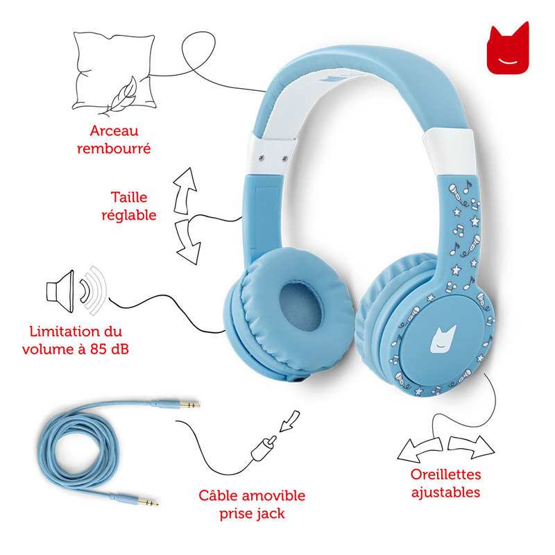 Casque audio enfant tonie chuchote bleu ciel Tonies
