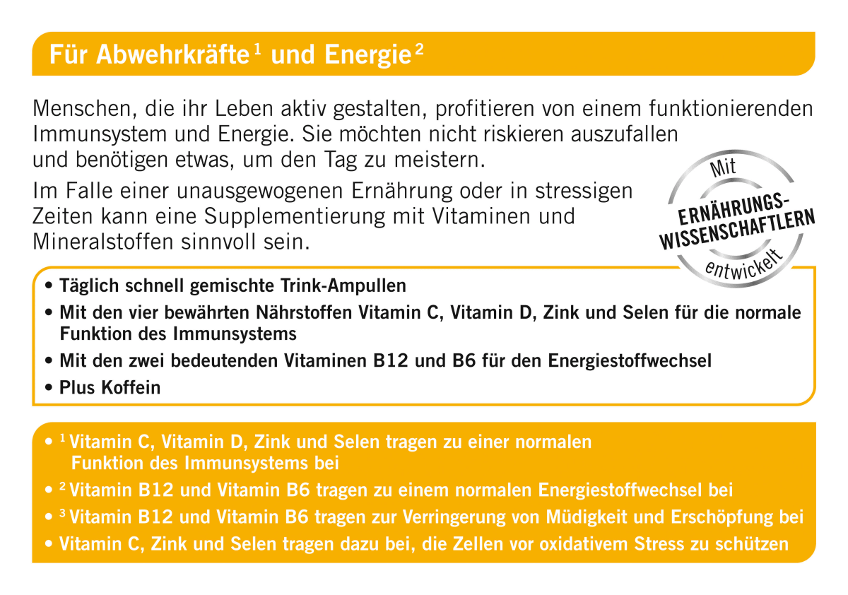 Immun + Energie Trinkampullen Immun-Kur 7St, 83,8 g