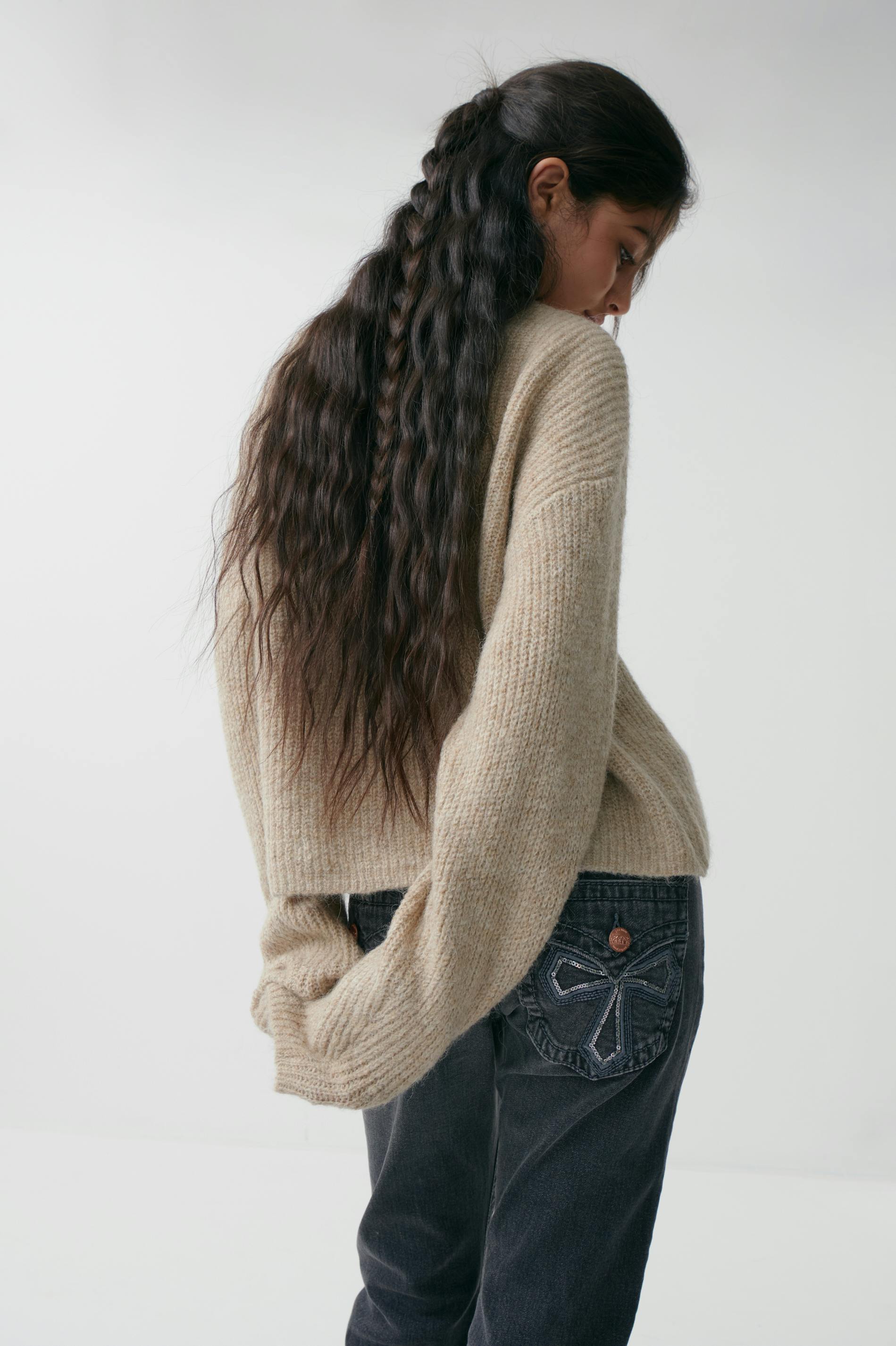 Y bow cardigan