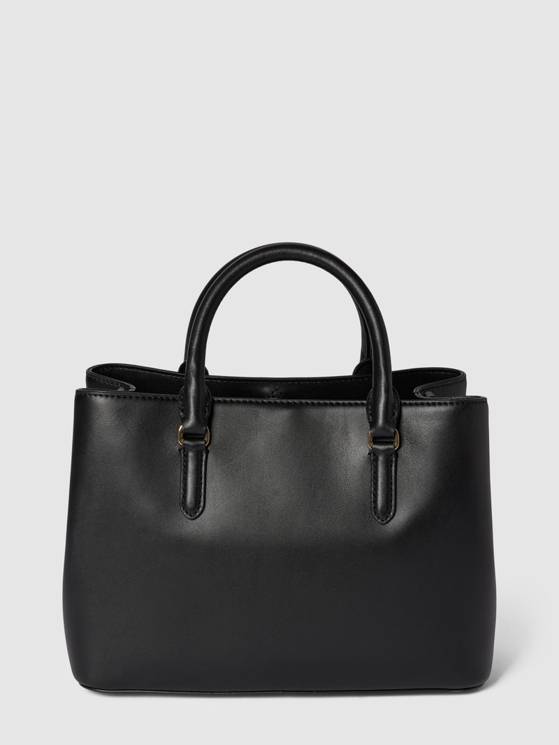 Handtasche aus echtem Rindsleder Modell 'MARCY' in schwarz