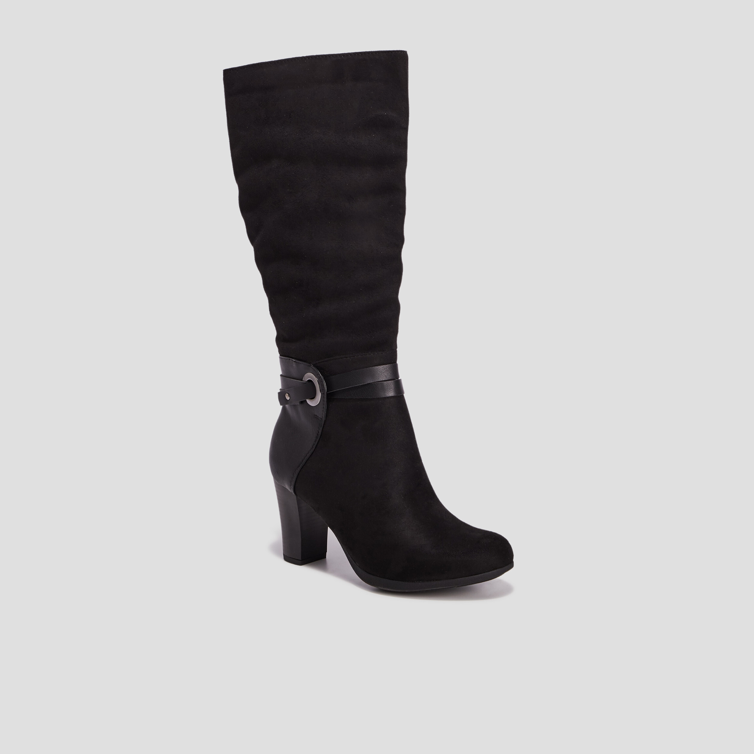 Bottes à talons noir femme | La Halle