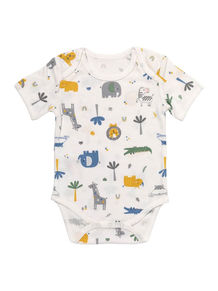 Schlummersack Bio Baby-Bodys kurzarm 5er-Pack in Dunkelgrün günstig kaufen