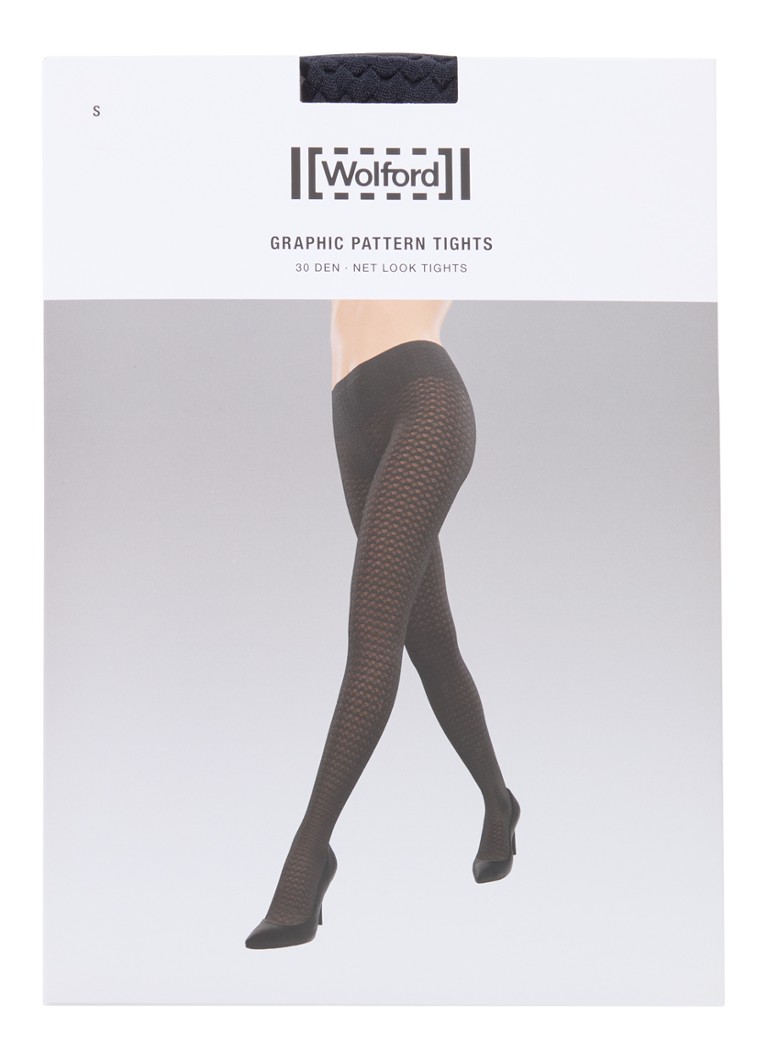 Rajstopy Wolford 30 den z nadrukiem graficznym
