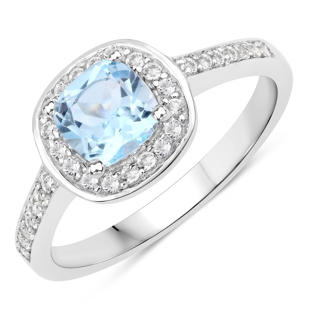 Rafaela Donata Bague Argent sterling Topaz bleu en Argent Bague