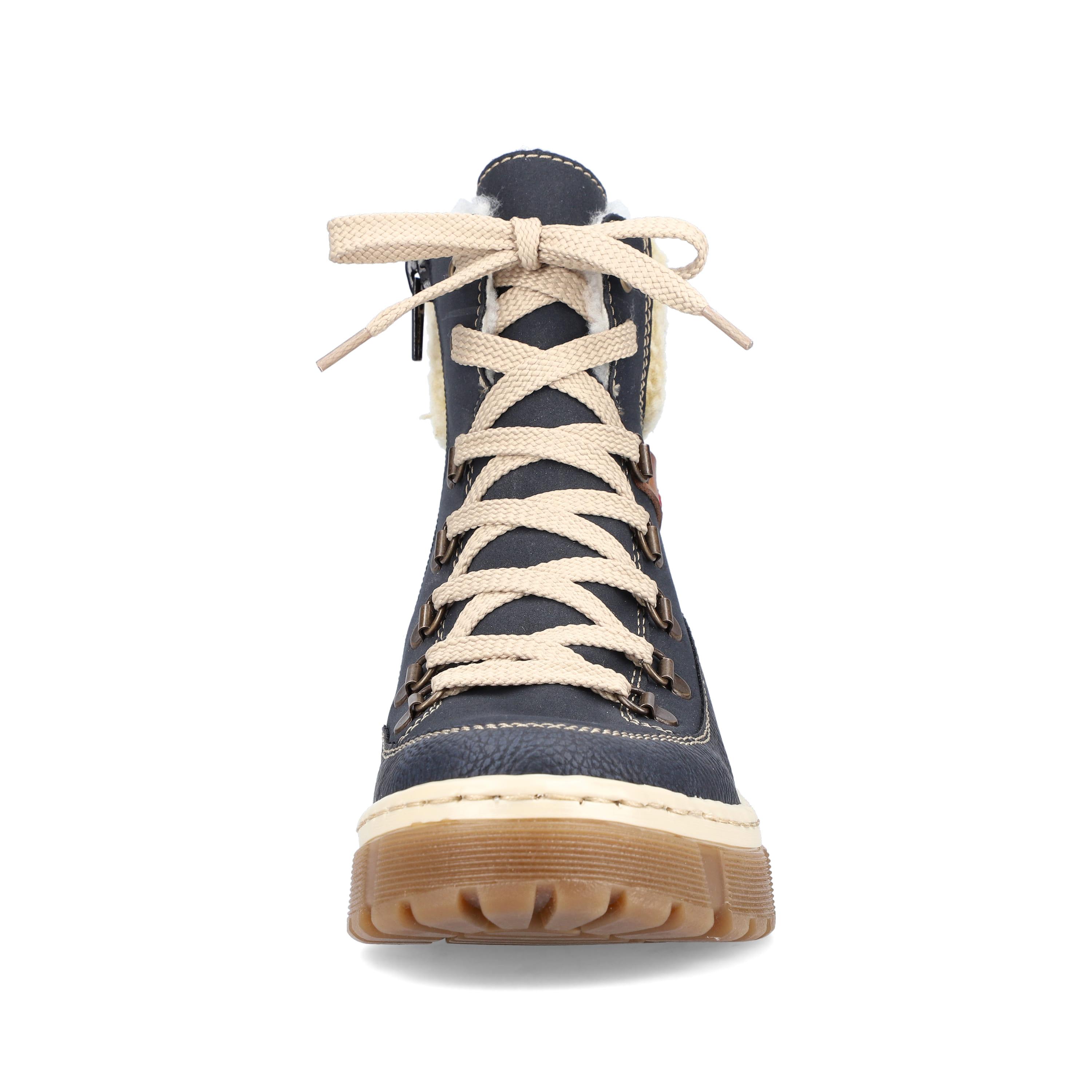 Rieker Damen Schnürstiefel meeresblau