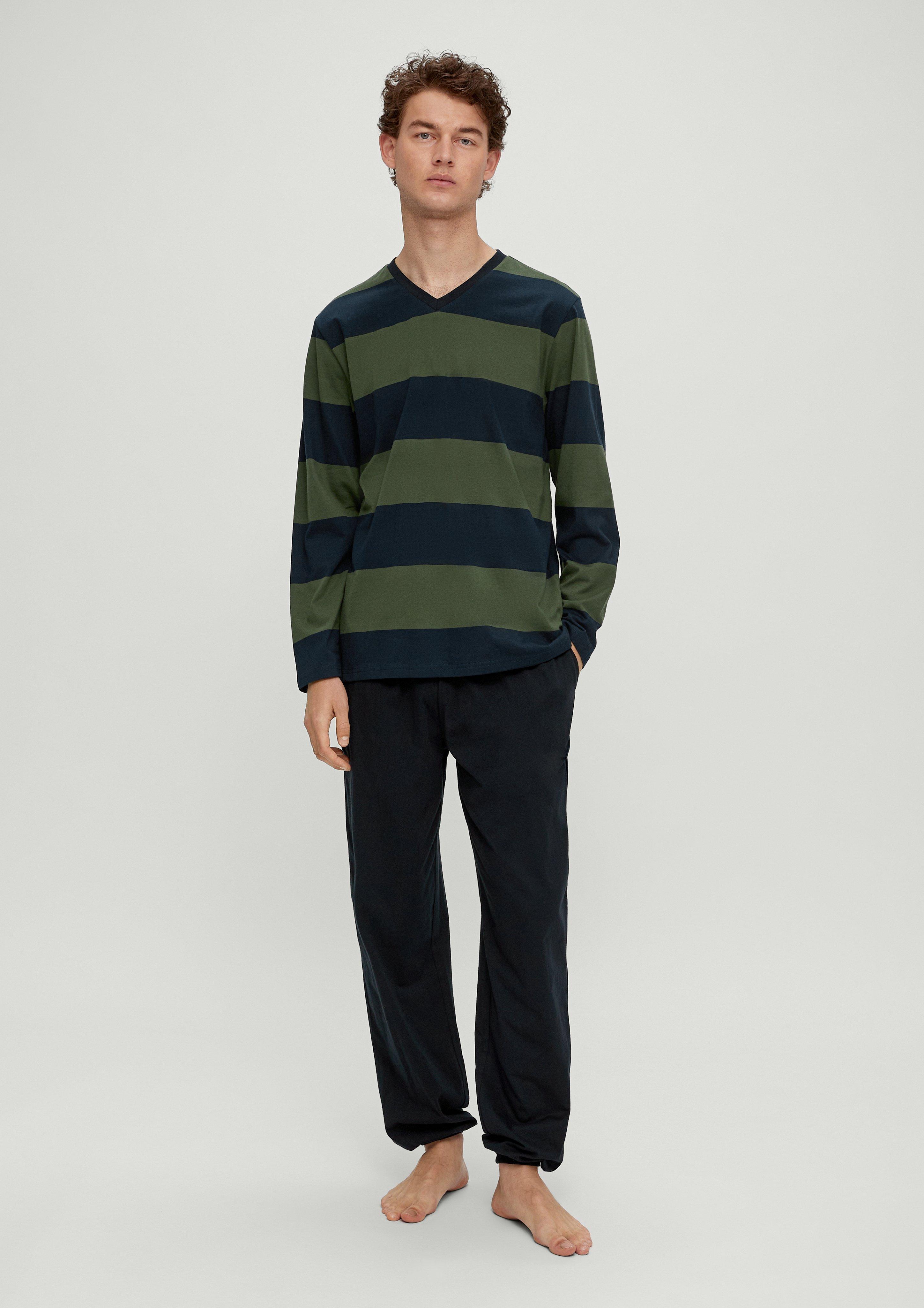 Langer Pyjama aus Baumwolle  6008396-78G1