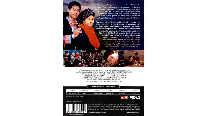 Der Mann aus den Opiumbergen / Preisgekröntes Abenteuerdrama (Pidax Film-Klassiker)