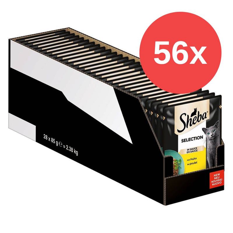 Sparpaket Sheba Varietäten Frischebeutel 56 x 85 g